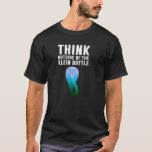 T-shirt Pensez en dehors de la bouteille Klein mathématiqu<br><div class="desc">Pensez en dehors de la bouteille Klein mathématiques</div>