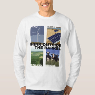 T-shirt Pensez en dehors du baril