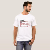 T-SHIRT PENSEZ EN DEHORS DU PARALLÉLOGRAMME QUADRILATÉRAL (Devant entier)