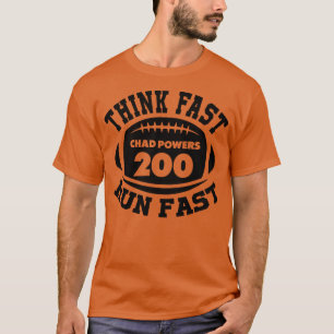 T-shirt Pensez Fast Run Chad Powers Black Text