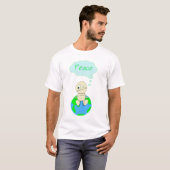 T-shirt Pensez… la paix (Devant entier)
