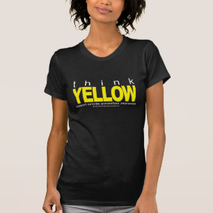 T-shirt Pensez la prévention JAUNE de suicide
