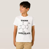 T-shirt Pensez le chocolat (la chimie de molécule de (Devant entier)