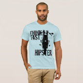 T-shirt Pensez le hippie rapide (Devant entier)