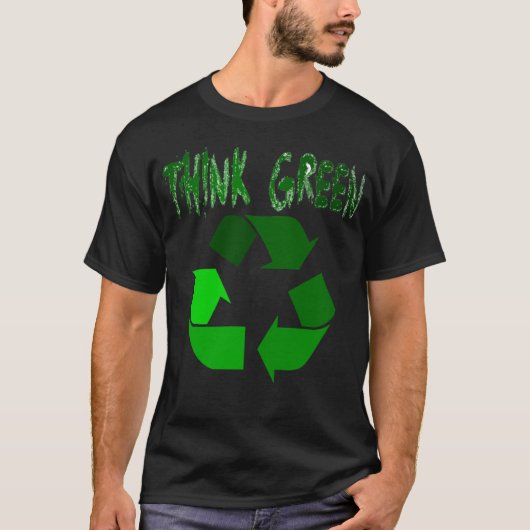 T-shirt Pensez le vert (Devant)