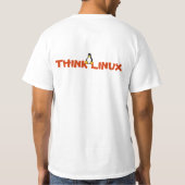 T-shirt Pensez librement, pensez Linux (Dos)