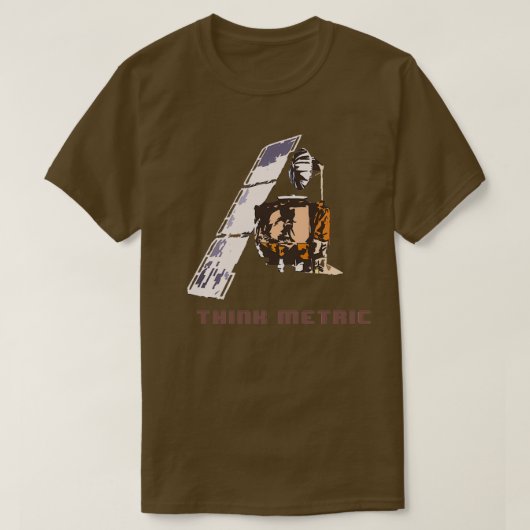 T-shirt Pensez Metric Mars Climate Orbiter (Design devant)