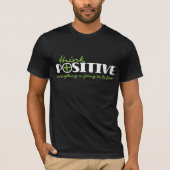 T-shirt Pensez positif peut faire typographique slogan t-s (Devant)