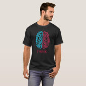 T-shirt Pensez Science du cerveau Art Neuroscience Neurosc (Devant entier)