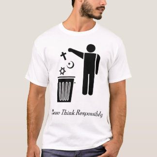T-shirt Pensez svp de façon responsable