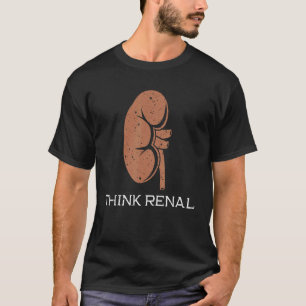 T-shirt Pensez Urologie rénale Système d'excrétion du rein