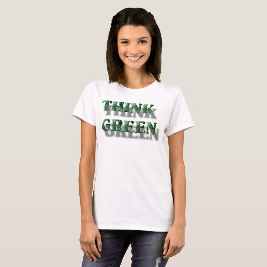 T-shirt Pensez vert (Devant entier)