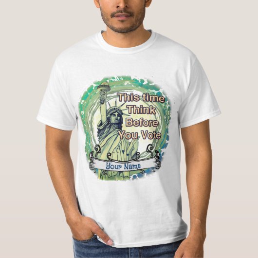 T-shirt Pensez Vote Liberté   (Devant)