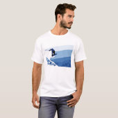 T-shirt Pensionnaire bleu (Devant entier)