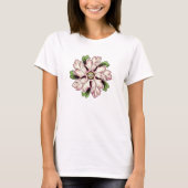 T-shirt Pentagone étoilé de fleur (Devant)