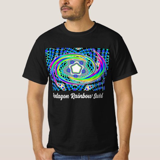 T-shirt Pentagone Rainbow Swirl (Devant)