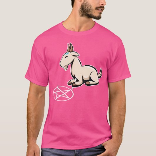 T-shirt Pentagram de chèvre Chèvre (Devant)