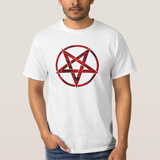 T-shirt Pentagram Red Devil (Devant)