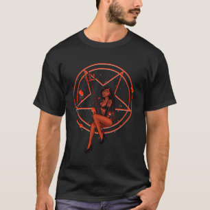 T-shirt Pentagramme d'horreur de poupée diabolique Occulti