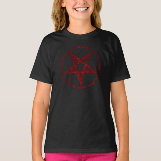 T-shirt Pentagramme du Diable Rouge (Devant)