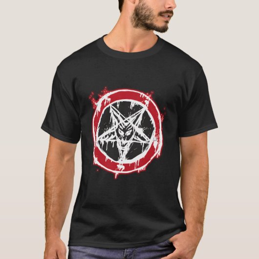 T-shirt Pentagramme inversé Baphomet (Devant)