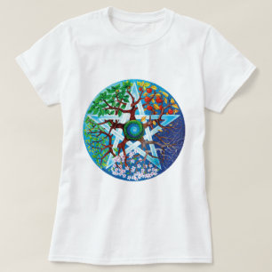 T-shirt pentagramme-saisons