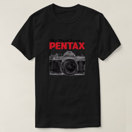 T-shirt Pentax K1000 Mon Premier Amour Relaxé Convient (Design devant)
