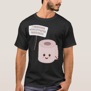 T-shirt Pénurie de papier toilette Virus Flu Panic 2020 I