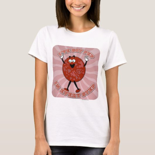 T-shirt Pep dans chaque étape Pep Fun Pizza dessin de dess (Devant)