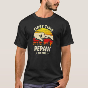 T-shirt Pepaw Première Fois 2022 Pour Promoted To Paps Nou