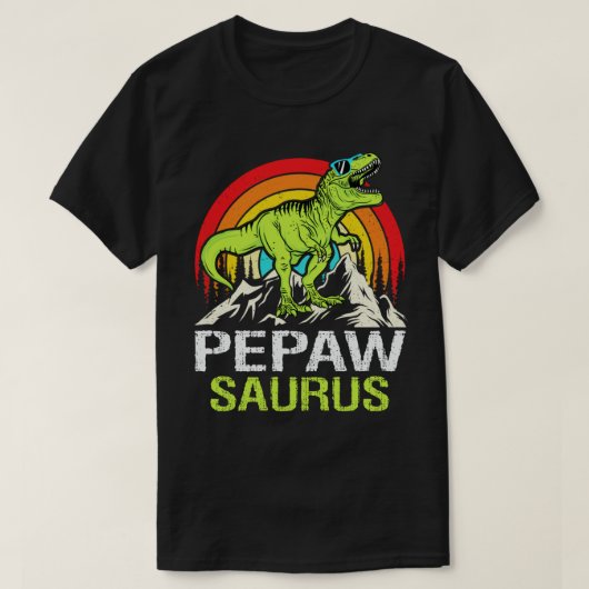 T-shirt Pepawsaurus Dinosaur Grandpa Saurus Fête des pères (Design devant)