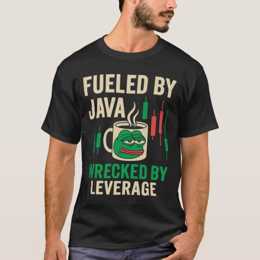 T-shirt Pepe Leverage Coffee Crypto Shirt (Devant)