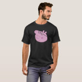 T-shirt Peppa Pig Happy Daddy Pig Big Face Premium (Devant entier)