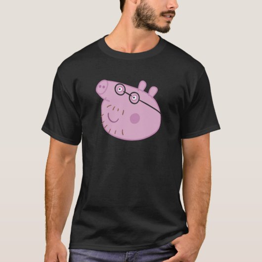 T-shirt Peppa Pig Happy Daddy Pig Big Face Swea (Devant)