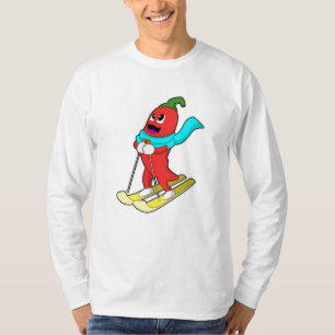T-shirt Pepper en Skier avec Ski