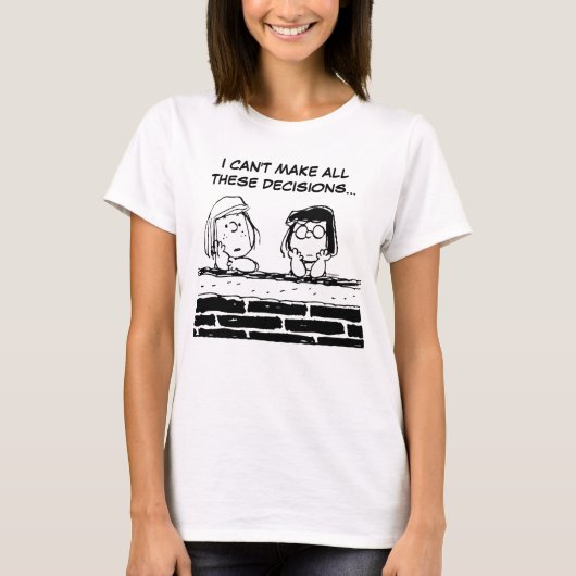 T-shirt Pepperment Patty & Marcie au mur (Devant)