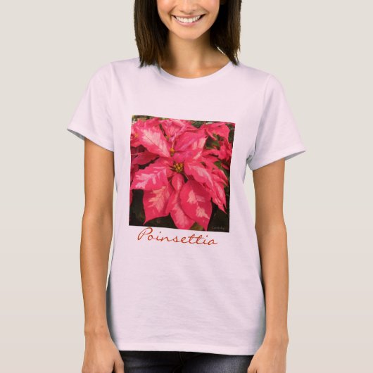 T-shirt Peppermint Rose Poinsettia (Devant)