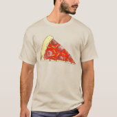 T-shirt Pepperoni Fromage Pizza Tee - shirt en tranches NY (Devant)