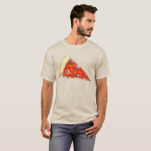 T-shirt Pepperoni Fromage Pizza Tee - shirt en tranches NY (Devant entier)