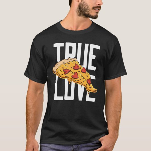 T-shirt Pepperoni Pizza Est Mon Vrai Amour Restauration Ra (Devant)