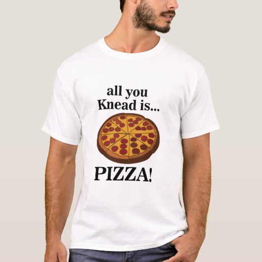 T-shirt Pepperoni Pizza Nourriture drôle (Devant)