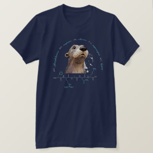 T-shirt peptide FRANK, Otter 3 avec texte personnalisé, fo