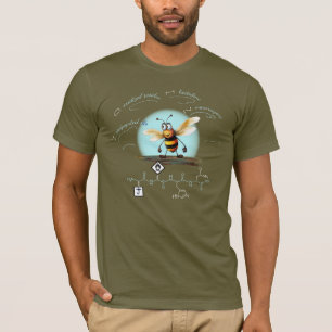 T-shirt peptide JOHN, Bee-5 avec texte personnalisé, foncé