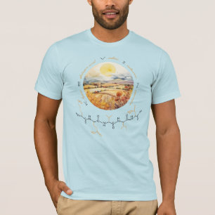 T-shirt peptide KEVIN, Lune 2 avec texte personnalisé, lum