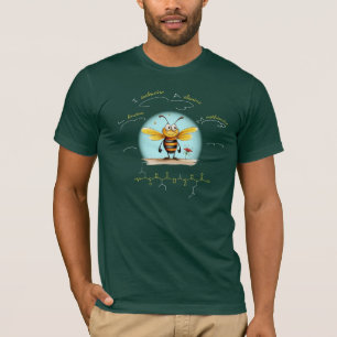 T-shirt Peptide LIAM, Bee-4 avec texte personnalisé, foncé