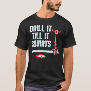T-shirt Percez Jusqu'À Ce Qu'Il Éjacule La Pêche Sur Glace