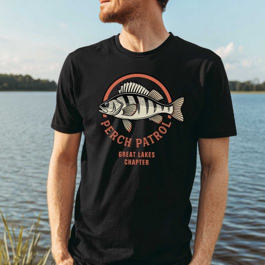 T-shirt Perch Control Great Lakes Freshwater Fishing