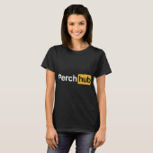 T-shirt Perch hub - style de pêche (Devant entier)