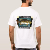 T-shirt Perche de SmallMouth, pêcheur à la ligne (Dos)