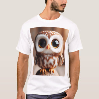 T-shirt Perched Wonder — Whimsical Little Owl
